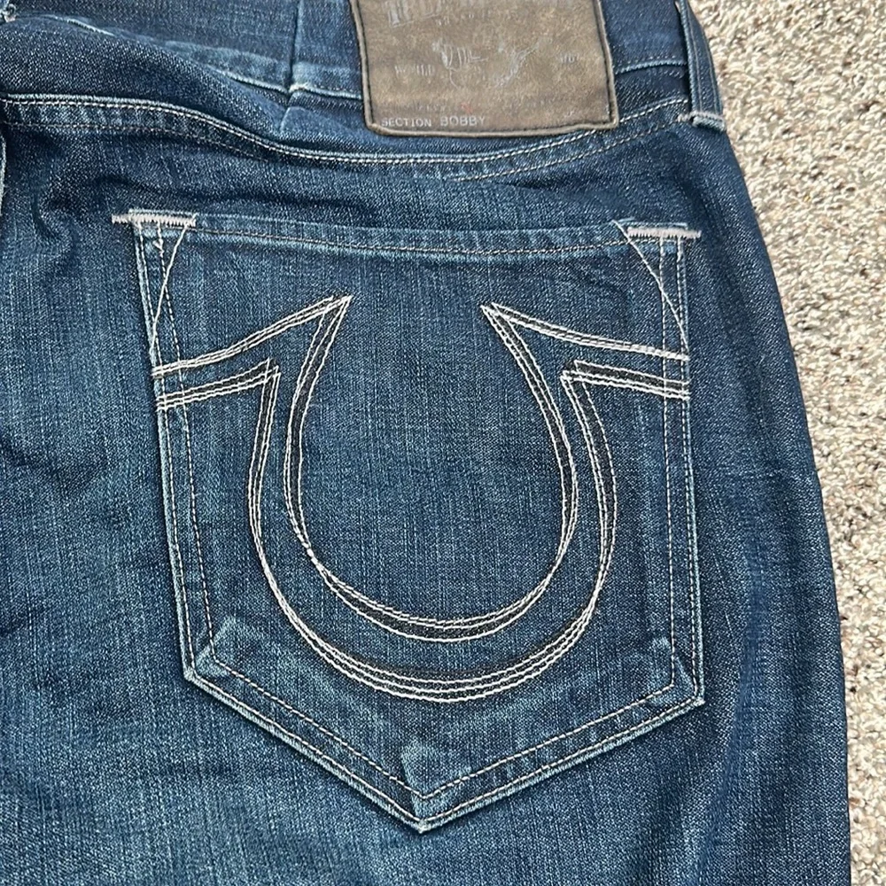 True religion blue jeans size 38